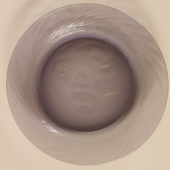 Set of 3 Vintage Pyrex Amethyst/Purple Swirl Salad Plates. Made in USA - Picture 2 of 7